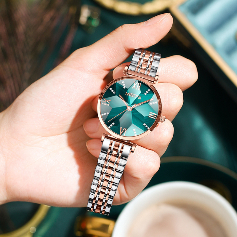 Luxury Watch Top 10 - NIBOSI jam tangan wanita cermin belah