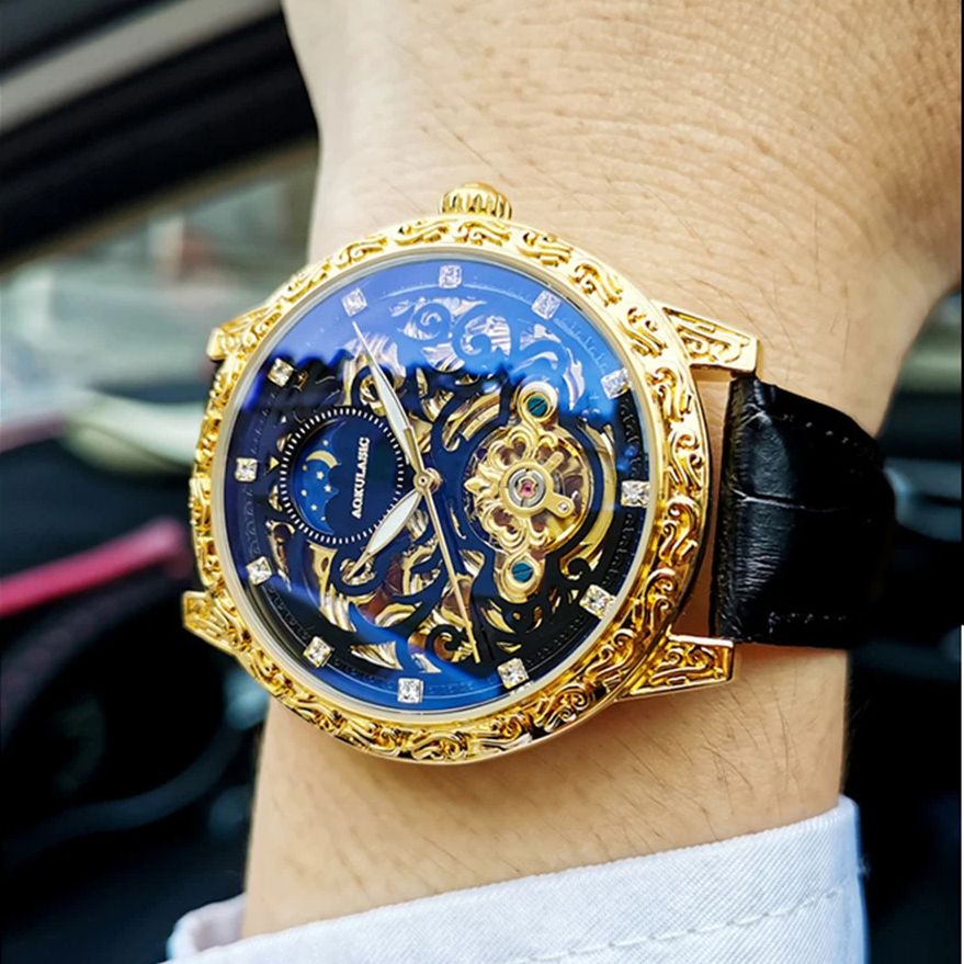 Jam Tangan Pria AOKULASIC Retr - Luxury Watch Iceberg ulasan dan harga