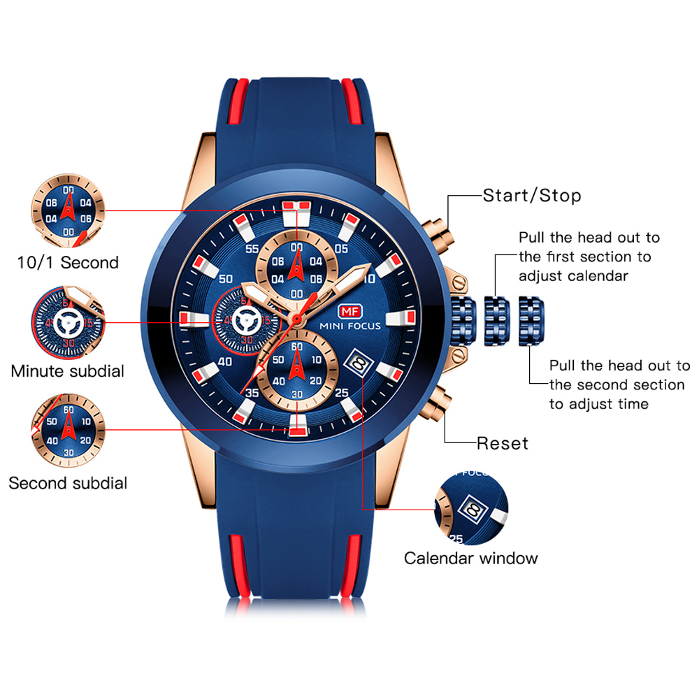 MINI FOCUS jam tangan pria jam - Luxury Watch Maker ulasan dan harga