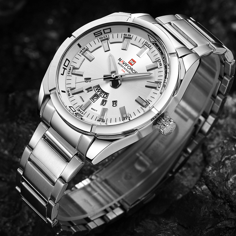 NAVIFORCE Jam Tangan Pria Berm - Luxury Watch Maker ulasan dan harga