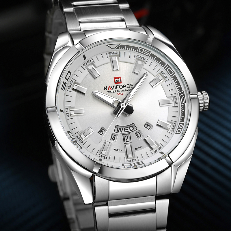 NAVIFORCE Jam Tangan Pria Berm - Luxury Watch Maker ulasan dan harga